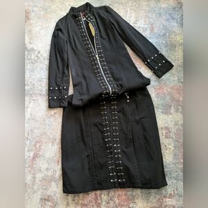 Tripp Long Coat With Safety Pins